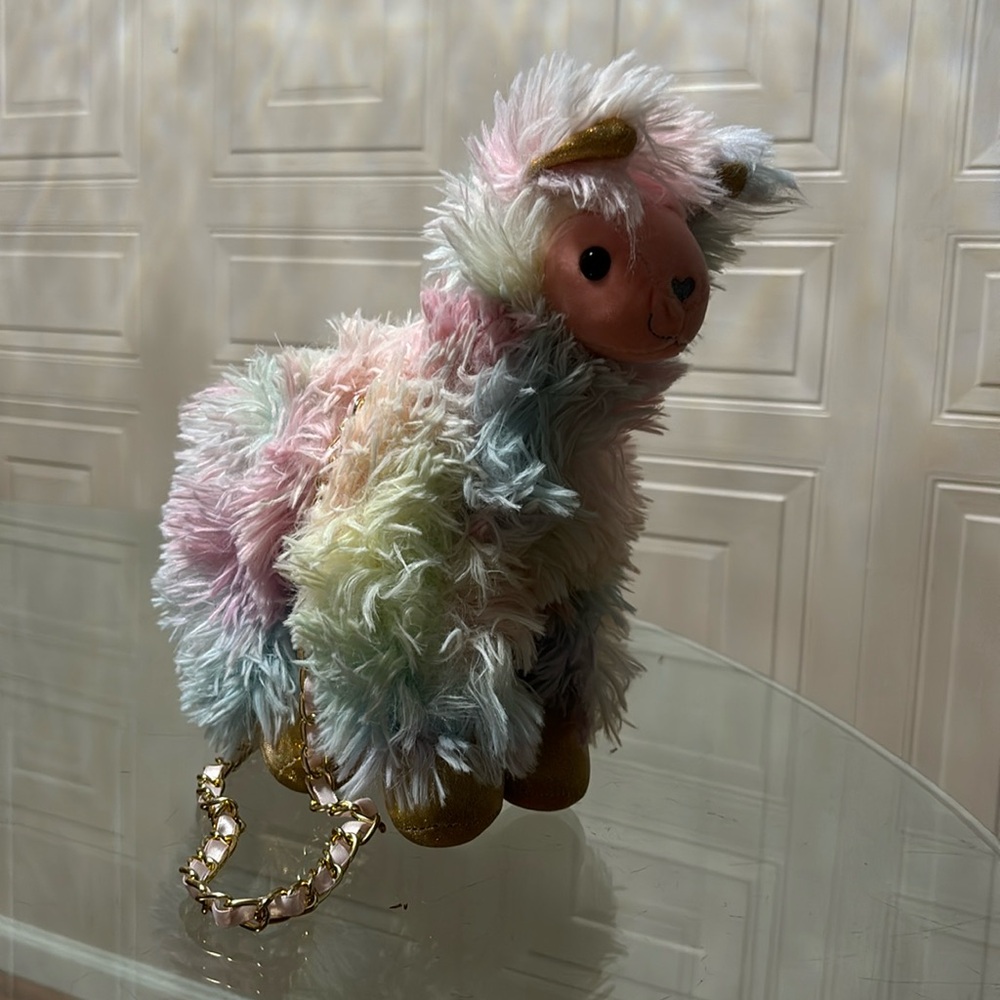 Brand new Tie Die Shaggy Llama Olly Kids Purse